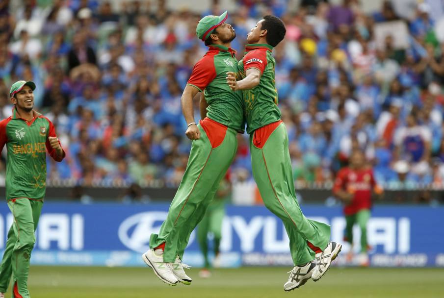 Melbourne Australia Cricket World Cup. Esultanza giocatori del Bangladesh(Action Images)